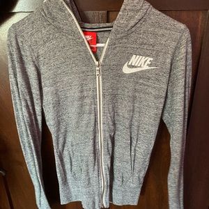 Nike Grey Zip-up. Size XS